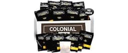 Colonial Coffee Roasters In-Room Hotel Ground Coffee Filter Portion Packs, Dark Roast, 0.50 Ounce (Pack of 50), Use w...