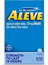 Aleve Pain Reliever & Fever Reducer Tablets, Naproxen Sodium, Headache, Back and Body Pain Relief Medicine, 270 Count