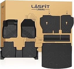 LASFIT Full Set Floor Mats for Honda CR-V 2026 2025 2024 2023 (Gasoline & Hybrid & e:FCEV), All Weather TPE Custom Fi...