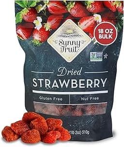 Sunny Fruit Soft-Dried Strawberries, 18 Ounce Bulk Bag | Dried Fruit with Added Sugar | Great Berries for Baking, Sna...