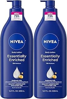 NIVEA Essentially Enriched Body Lotion for Very Dry Skin with Hyaluronic Acid, Almond Oil and Deep Nourishing Serum, ...