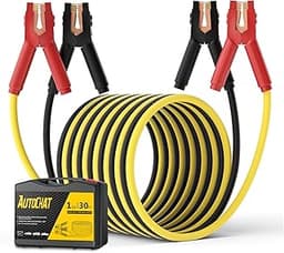 Heavy Duty Jumper Cables, 1 Gauge 30 Feet 900A Booster Cables Jump Start Automotive Jumper Cables Kit for Car, SUV, a...