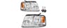 KarSpareHub Headlights Halogen for 2004-2008 Ford F150 | W/Bulbs Headlights for 2004-2008 Ford F150 XL/XLT/STX/FX4/La...