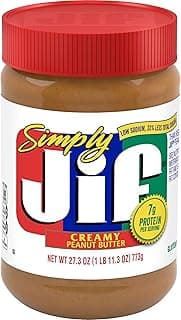 Jif Simply Jif Creamy Peanut Butter, 27.3 Ounces (Pack 10)