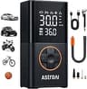 AstroAI L7 Tire Inflator Portable Air Compressor Cordless Mini Bike Pump with Digital Dual Values Display, 150 PSI Ca...