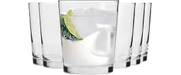 Krosno Water Glasses Set of 6, 8.5 oz, Pure Collection | Drinking Glasses, Lead-Free Crystal Glassware, Juice Glasses...