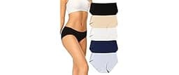 voenxe Women Seamless Hipster Underwear,No Show Ladies Panties Bikini,Full Coverage Breathable Briefs,Comfy,Invisible...