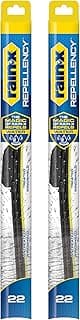 Rain-X 810363 Repellency Water Repellent Wiper Blades, 22" Windshield Wipers (Pack of 2), All Weather Streak-Free for...