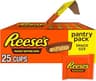 REESE'S Milk Chocolate Snack Size Peanut Butter Cups, Candy Pantry Pack, 13.75 oz (25 Pieces)