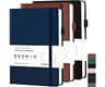 HOTYGUAL Lined Journal Notebook, 3 Pack A5 Hardcover Notebooks, 100GSM Thick Paper, College Ruled Journals with Pocke...