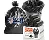 Delxo 55-60 Gallon Trash Bags, 150 Count, 40×54'' Large Black Garbage Bags – Light-to-Medium Duty Star-Seal Can Liner...