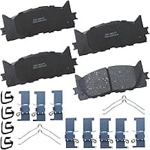 Bendix Premium SBC1293 Ceramic Front Brake Pads for Lexus ES300h 2018-2013, ES350 2018-2007, Toyota Avalon 2018-2008,...