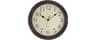 Foxtop 12 Inch Retro Wall Clock Round Silent Battery Operated Clock, Bronze | Non Ticking, Quartz, Classic, Vintage, ...