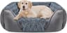 INVENHO Large Dog Bed for Large Medium Small Dogs, Rectangle Washable Orthopedic Dog Bed, Soft Calming Sleeping Puppy...