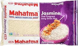 Mahatma Jasmine, 5lb Bag of Rice, Thai, Indian, or Cambodian Fragrant Flavored Rice, Stovetop or Microwave