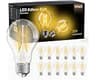 dalattin 12 Pack A19 Vintage LED Edison Bulbs, Dimmable, 60W Equivalent, High Brightness 2700K Soft White, 8W E26 Sta...