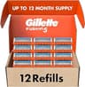 Gillette Fusion5 Mens Razor Blade Refills, 12 Count, Lubrastrip for a More Comfortable Shave