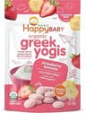Happy Baby Organics Baby Snacks, Greek Yogis, Freeze Dried Yogurt & Fruit Snacks, Gluten Free Snack for Babies 9+ Mon...