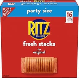 RITZ Fresh Stacks Original Crackers, Party Size, Travel Snacks, 23.7 oz (16 Multi Snack Packs)