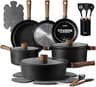 CAROTE 21pcs Pots and Pans Set, Nonstick Cookware Sets