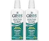CloSYS Healthy Gums Mouthwash 32 Fl Oz, Pack of 2, Antiplaque, Anti-Gingivitis Mouthwash, Non-Burning, Non-Irritating