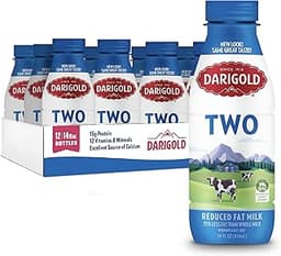 Darigold Milk 2 Percent, Reduced Fat Shelf Stable Milk with 12 Essential Nutrients, 15g Protein, rsBT Free - 14oz, 12...