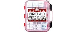 TLIEAO 400 Pieces All-Purpose First Aid Kit - Organized Dual-Layer Wall - Professional Medical Kit for Home, Car, Cam...