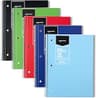 Amazon Basics Wide Ruled Spiral Notebook, For Work and School, 70 Sheets, 8" x 10.5", Assorted Solid Colors, 5 pack