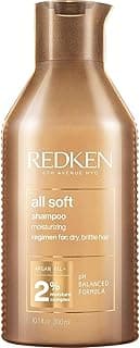 Redken All Soft Shampoo - Moisturizes & Hydrates Dry Hair, Softens & Adds Shine, With Argan Oil, Safe For Color-Treat...