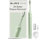 SURI Pro Sonic Electric Toothbrush | Over 4+ Weeks Battery | Pressure Sensor | Aluminium Body | 2-Minute Timer | Plan...