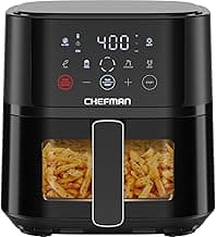 Chefman Air Fryer – 4 QT Compact Airfryer for Quick & Easy Meals, Features Hi-Fry Technology for Extra Crisp, Easy-Vi...