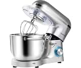 Aucma Stand Mixer,6.5-QT 660W 6-Speed Tilt-Head Food Mixer, Kitchen Electric Mixer with Dough Hook, Wire Whip & Beate...