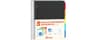 SUNEE 5 Subject Graph Paper Notebook - 400 Pages, 9"x11", 4x4 Graph Ruled Notebook, 5 Pocket Colored Dividers, 3-Hole...