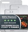 Titanium Cutting Boards Set of 3, 100% Pure Titanium Kitchen Cutting Board, Double-Sided Non-Toxic Cutting Board, Ide...