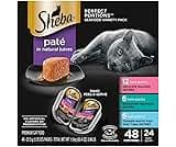 Sheba Perfect Portions Wet Cat Food Pate with Sustainable Salmon, Signature Seafood Entree, and Tender White Fish and...