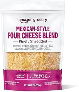 Amazon Grocery, Mexican-Style Four Cheese Blend, 8 Oz