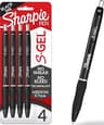 Sharpie S-Gel Retractable Gel Pen, Medium Point, Black Ink, 4/Pack (2096134)
