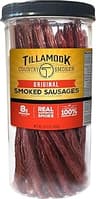 Tillamook Country Smoker Real Hardwood Smoked Sausages, Original Beef, 15.2 Ounce Tall Jar, 20 Count