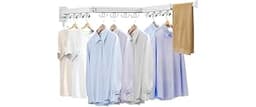 Kelisiting Wall Mounted Clothes Drying Rack, Laundry Drying Rack Wall Mount, 3-Fold Drying Rack Clothing, Foldable Cl...