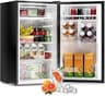3.2 Cu Ft Mini Fridge with Freezer, Single Door Upright Freezer | Energy Efficient, Large Capacity, Reversible Door, ...