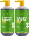 Alaffia EveryDay Coconut Body Wash, Purely Coconut 2-Pack, 32 Oz Ea