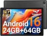 Jeazans Tablet, 10.1" Android 16 Tablet, 24GB RAM 64GB ROM 1TB Expand