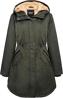 Orolay Women's Thicken Fleece Lined Parka Winter Coat Hooded Jacket with Pockets