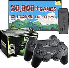LIUWEI New Retro Gaming Console & Game Stick Pro - 20,000+ Classic Video Games, 23 Emulators, Dual Wireless Controlle...