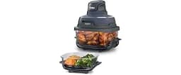 Ninja Crispi Portable Cooking System with Crispi PowerPod, 6 Cups and 4 Quart TempWare Glass, Thermal Shock Resistant...