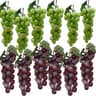 12 Bunches Grapes Artificial Fruit Fake Simulation Fruit for Home Kitchen Party Photography Prop Wedding Decoration (...