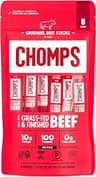 Chomps Original Beef, Grass-Fed & Finished, 8ct, Protein Snack Stick