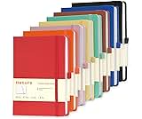 Heture 8 Pack Lined Journal Notebooks, A5 Hardcover Notebooks, 5.5 x 8.3 inch, 100GSM,160 Pages, Classic College Rule...