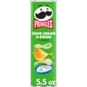 Pringles Potato Crisps Chips, Lunch Snacks, On-The-Go Snacks, Sour Cream and Onion, 5.5oz Can (1 Can)