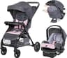 Baby Trend Passport® Cargo Stroller Travel System with EZ-Lift™ Plus Infant Car Seat, Pink Bamboo